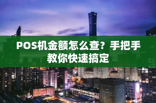 POS机金额怎么查？手把手教你快速搞定