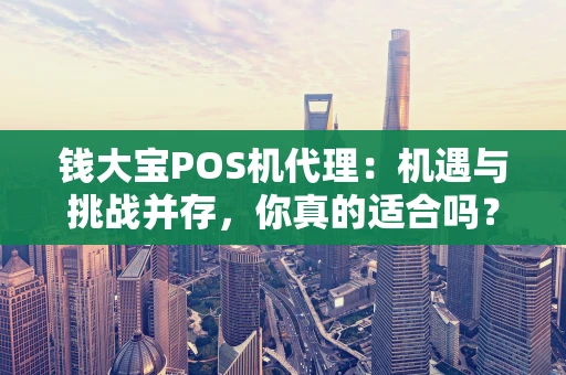 钱大宝POS机代理：机遇与挑战并存，你真的适合吗？