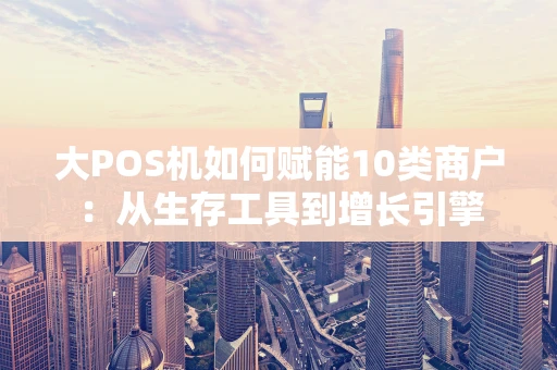 大POS机如何赋能10类商户：从生存工具到增长引擎
