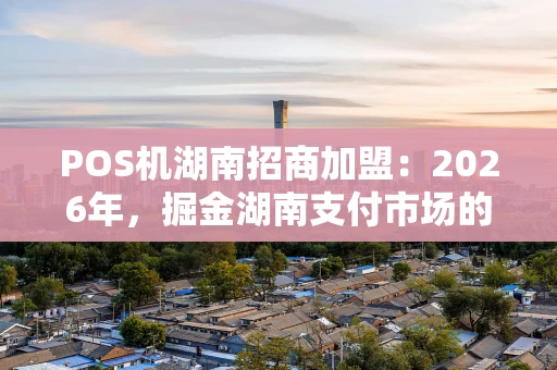 POS机湖南招商加盟：2026年，掘金湖南支付市场的黄金赛道