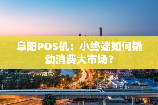 阜阳POS机：小终端如何撬动消费大市场？