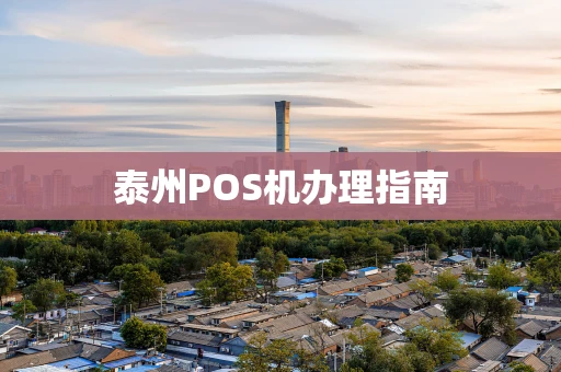 泰州POS机办理指南