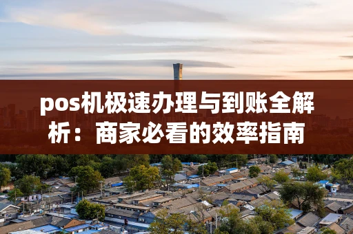 pos机极速办理与到账全解析：商家必看的效率指南