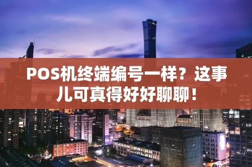 POS机终端编号一样?这事儿可真得好好聊聊! POS机终端编号一样?这事儿可真得好好聊聊!