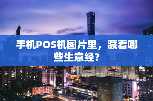 手机POS机图片里,藏着哪些生意经? 手机POS机图片里,藏着哪些生意经?