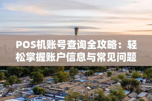 POS机账号查询全攻略:轻松掌握账户信息与常见问题 POS机账号查询全攻略:轻松掌握账户信息与常见问题