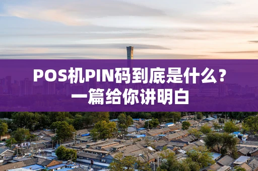 POS机PIN码到底是什么？一篇给你讲明白