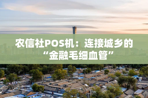 农信社POS机：连接城乡的“金融毛细血管”