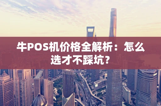 牛POS机价格全解析：怎么选才不踩坑？