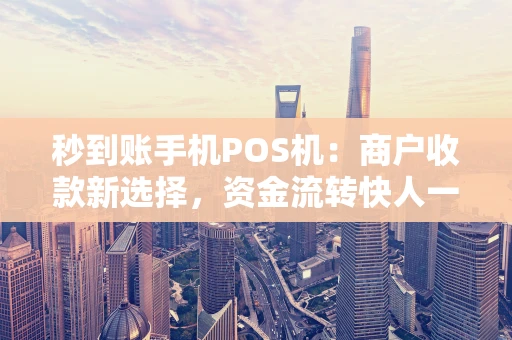 秒到账手机POS机：商户收款新选择，资金流转快人一步