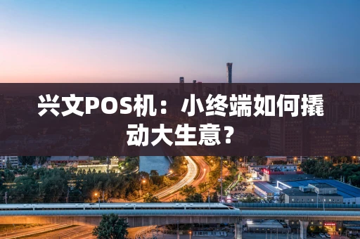 兴文POS机：小终端如何撬动大生意？