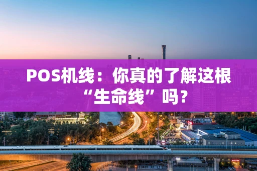 POS机线:你真的了解这根“生命线”吗? POS机线:你真的了解这根“生命线”吗?