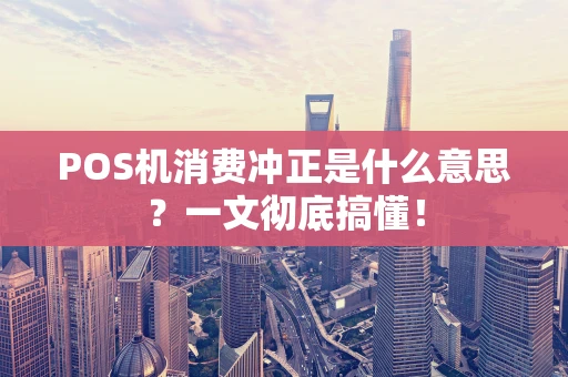 POS机消费冲正是什么意思？一文彻底搞懂！