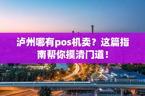 泸州哪有pos机卖？这篇指南帮你摸清门道！