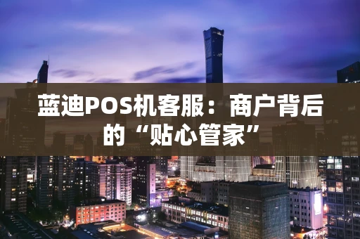 蓝迪POS机客服：商户背后的“贴心管家”