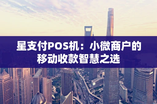 星支付POS机：小微商户的移动收款智慧之选