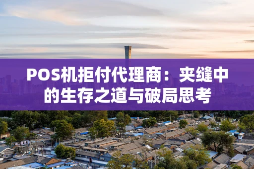 POS机拒付代理商：夹缝中的生存之道与破局思考