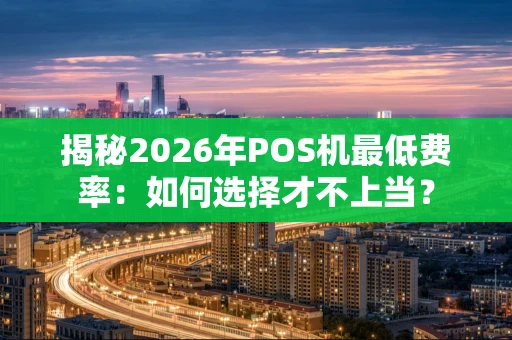 揭秘2026年POS机最低费率：如何选择才不上当？