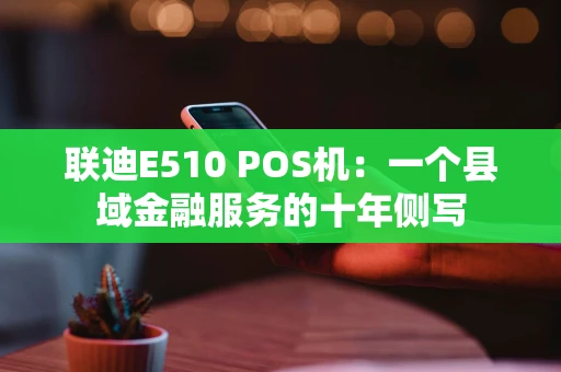联迪E510 POS机：一个县域金融服务的十年侧写