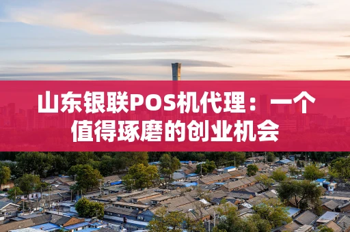山东银联POS机代理：一个值得琢磨的创业机会