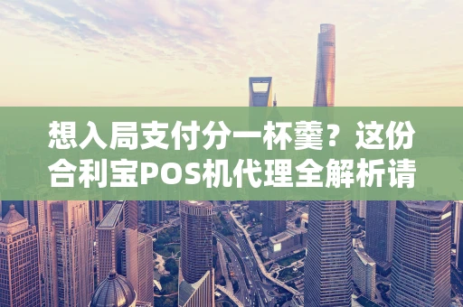 想入局支付分一杯羹？这份合利宝POS机代理全解析请收好