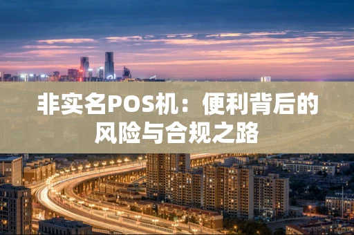 非实名POS机：便利背后的风险与合规之路