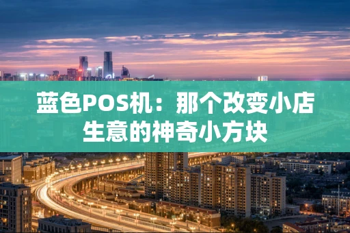 蓝色POS机：那个改变小店生意的神奇小方块