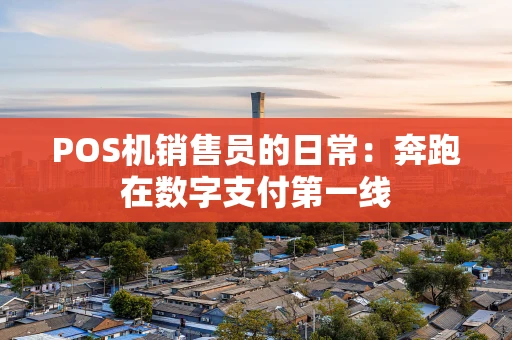POS机销售员的日常：奔跑在数字支付第一线