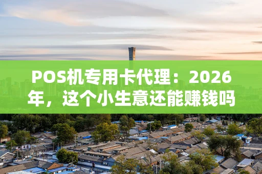 POS机专用卡代理：2026年，这个小生意还能赚钱吗？