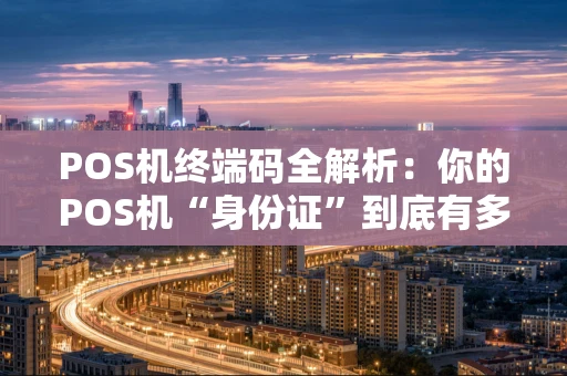 POS机终端码全解析：你的POS机“身份证”到底有多重要？