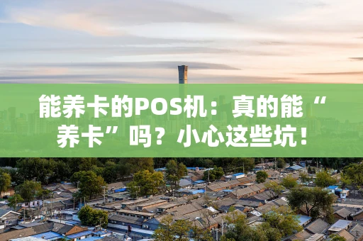 能养卡的POS机：真的能“养卡”吗？小心这些坑！