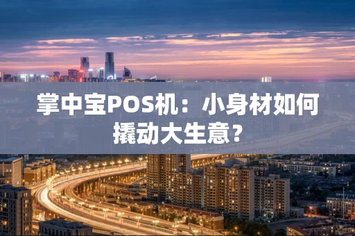 掌中宝POS机：小身材如何撬动大生意？