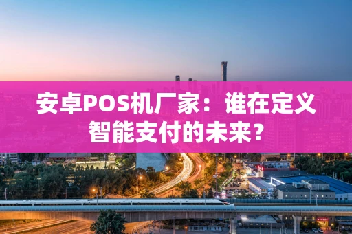 安卓POS机厂家：谁在定义智能支付的未来？