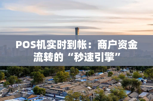 POS机实时到帐：商户资金流转的“秒速引擎”