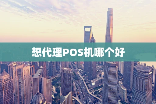 想代理POS机哪个好