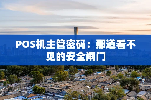 POS机主管密码：那道看不见的安全闸门
