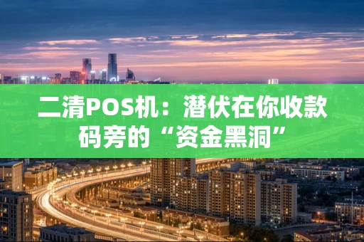 二清POS机：潜伏在你收款码旁的“资金黑洞”