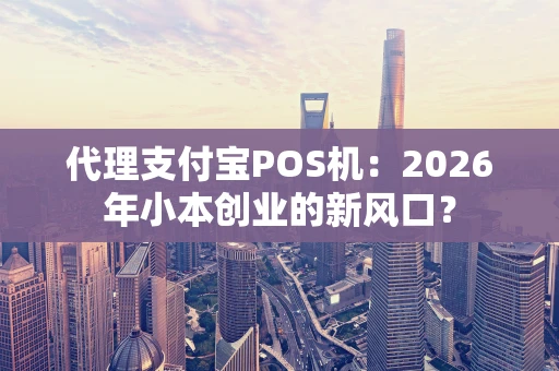 代理支付宝POS机：2026年小本创业的新风口？