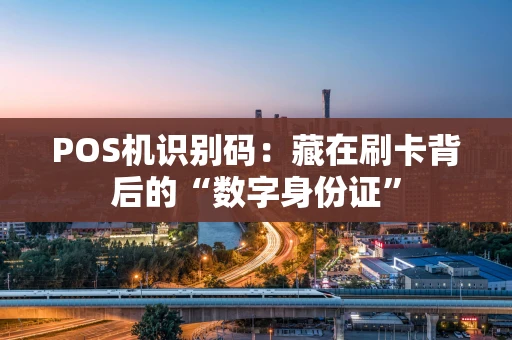 POS机识别码：藏在刷卡背后的“数字身份证”