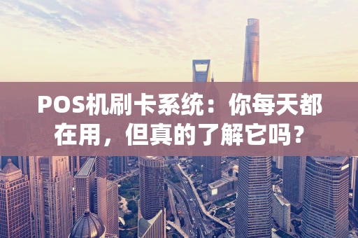 POS机刷卡系统：你每天都在用，但真的了解它吗？