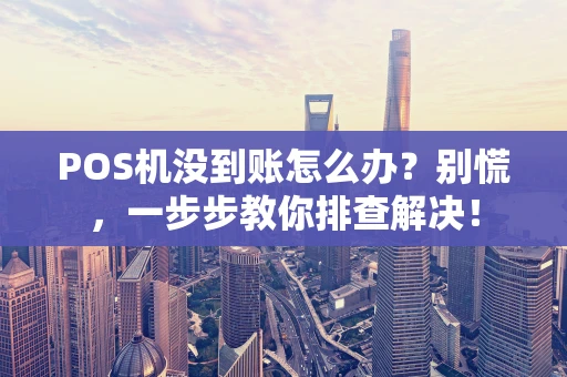 POS机没到账怎么办？别慌，一步步教你排查解决！