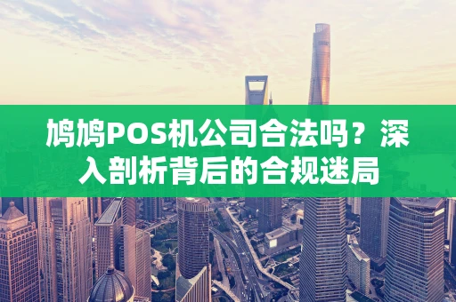 鸠鸠POS机公司合法吗？深入剖析背后的合规迷局