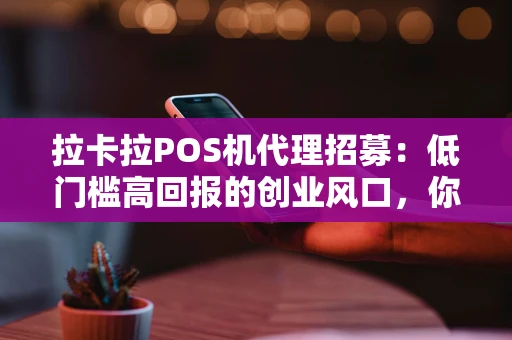 拉卡拉POS机代理招募：低门槛高回报的创业风口，你抓住了吗？