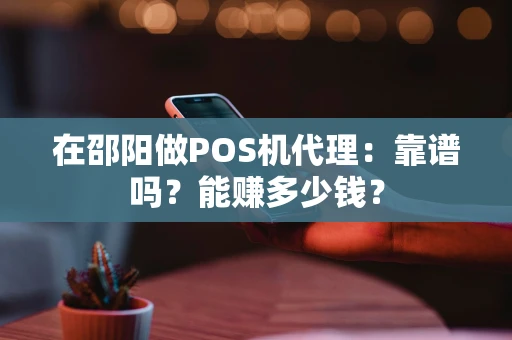 在邵阳做POS机代理：靠谱吗？能赚多少钱？