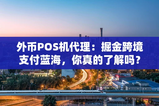 外币POS机代理：掘金跨境支付蓝海，你真的了解吗？