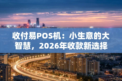 收付易POS机：小生意的大智慧，2026年收款新选择