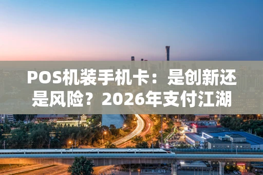POS机装手机卡：是创新还是风险？2026年支付江湖新观察