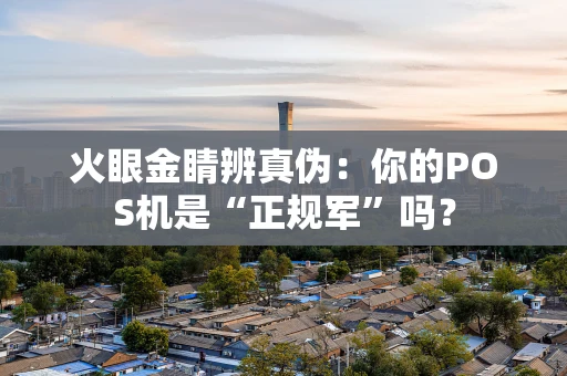 火眼金睛辨真伪：你的POS机是“正规军”吗？