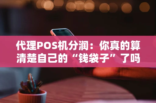 代理POS机分润：你真的算清楚自己的“钱袋子”了吗？