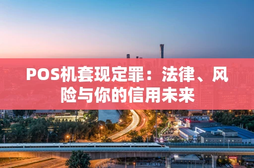 POS机套现定罪：法律、风险与你的信用未来